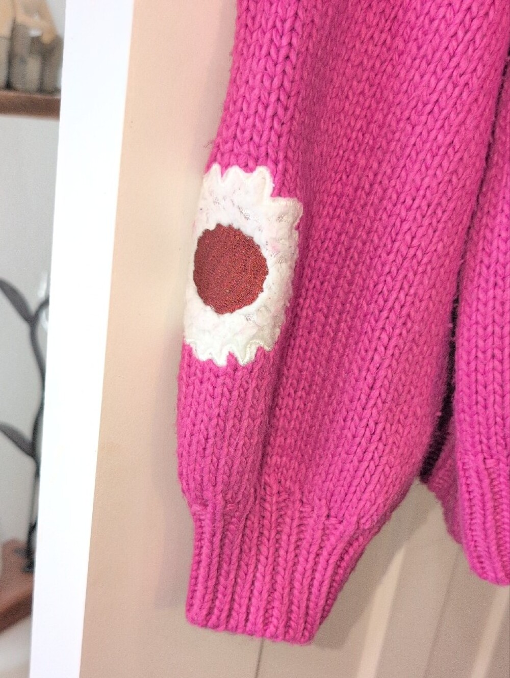 Forever 21 Fuchsia Floral Crewneck Sweater - Picture 5 of 5